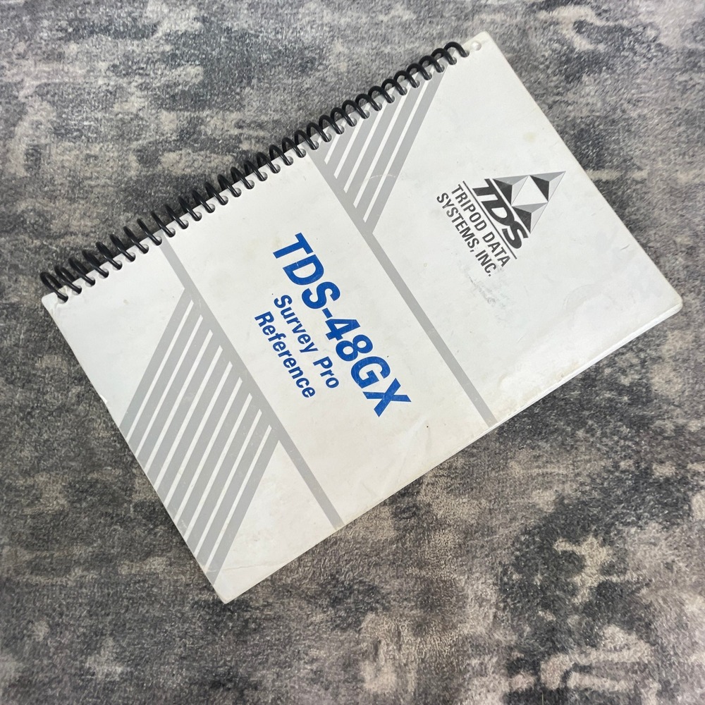 TDS-48GX Survey Pro User's Manual Tripod Data Systems Inc Technical Guide